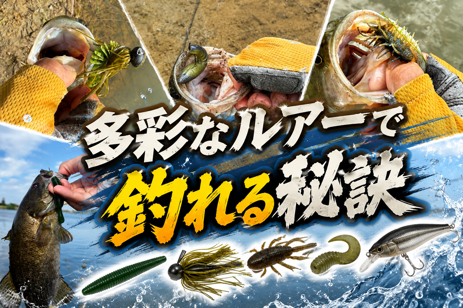 バスが釣れない　① 釣れるルアーなのに釣れない理由】”使えるルアー”を増やすバス釣り上達